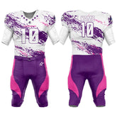 Custom Brush American Football Jersey & Waves Integrated Pants